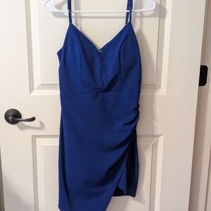 Emerald Sundae Royal Blue Mini Dress